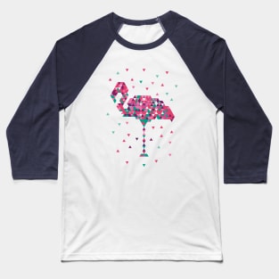 Geometrical flamingo Baseball T-Shirt